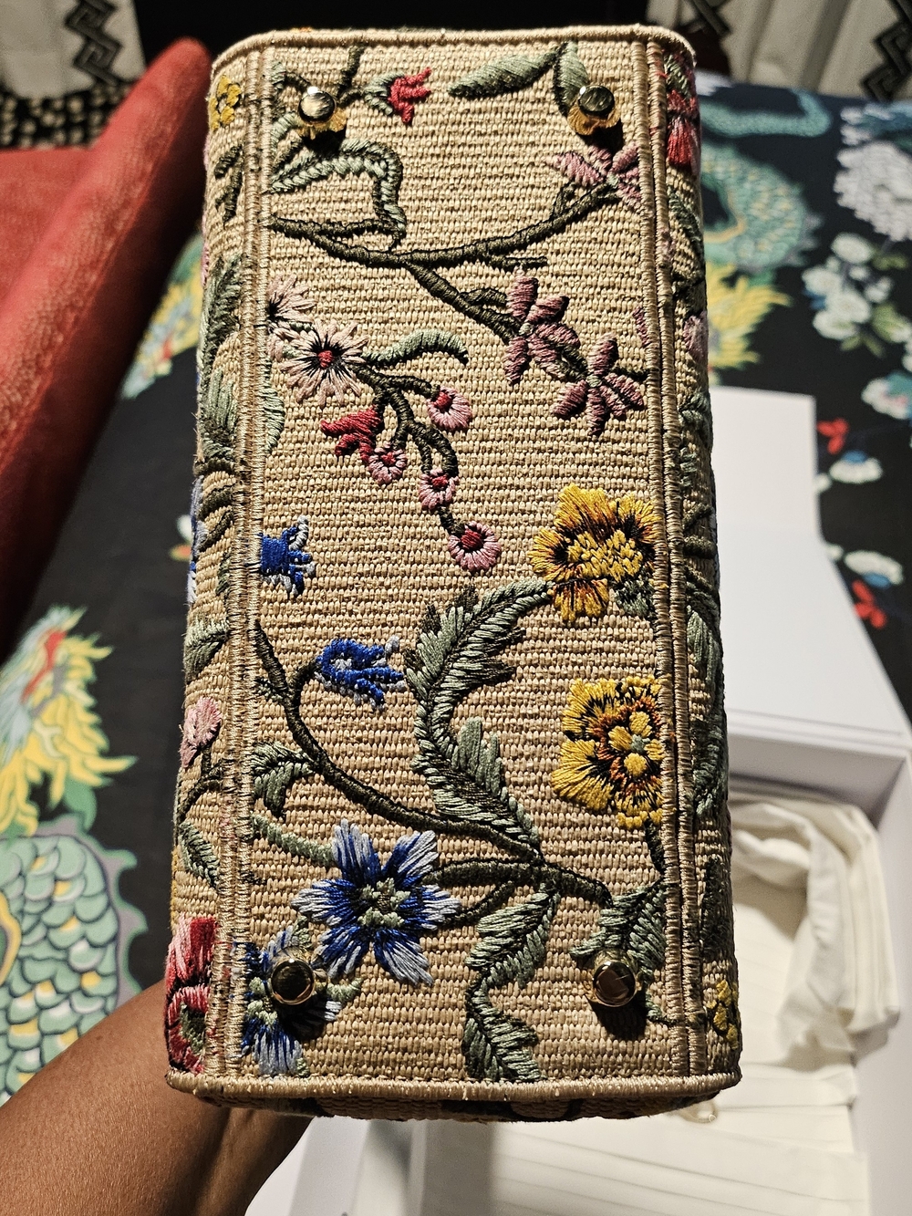 Christrian Dior Medium Lafy D-Lite Floral Embroidered Bag - Picture 5 of 8